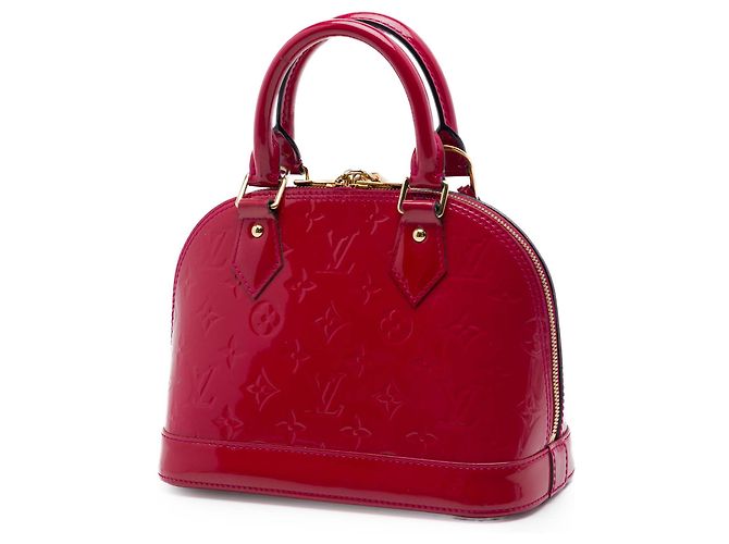 Borsa Louis Vuitton Monogram Vernis Alma BB Rossa Rosso - vista 2