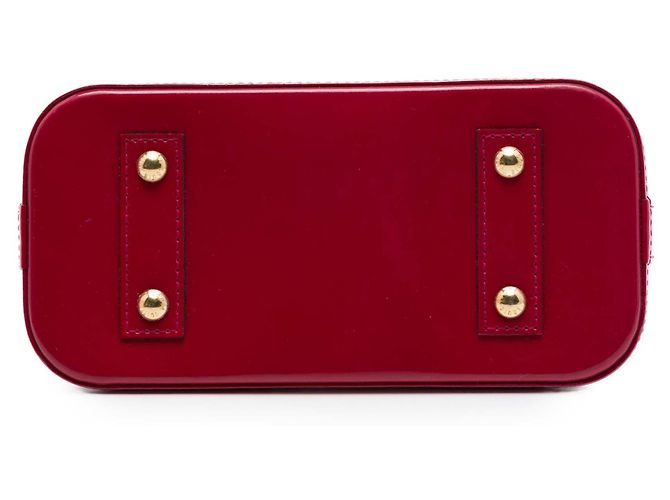 Borsa Louis Vuitton Monogram Vernis Alma BB Rossa Rosso - vista 3