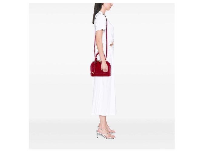 Borsa Louis Vuitton Monogram Vernis Alma BB Rossa Rosso - vista 6