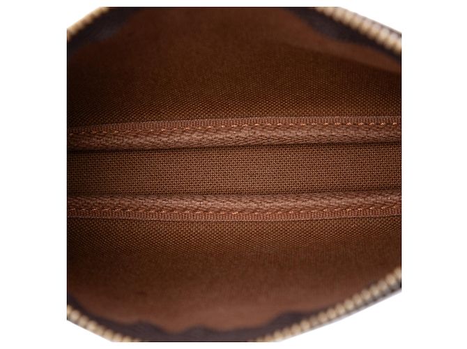 Borsa Louis Vuitton Monogram Mini Pochette Accessoires marrone - vista 4
