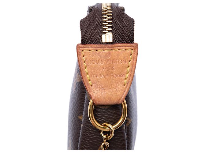 Borsa Louis Vuitton Monogram Mini Pochette Accessoires marrone - vista 5
