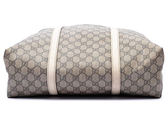Tote verticale Gucci GG Supreme bianco - vista 3