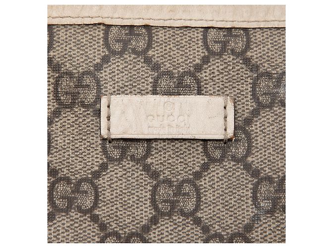 Tote verticale Gucci GG Supreme bianco - vista 5