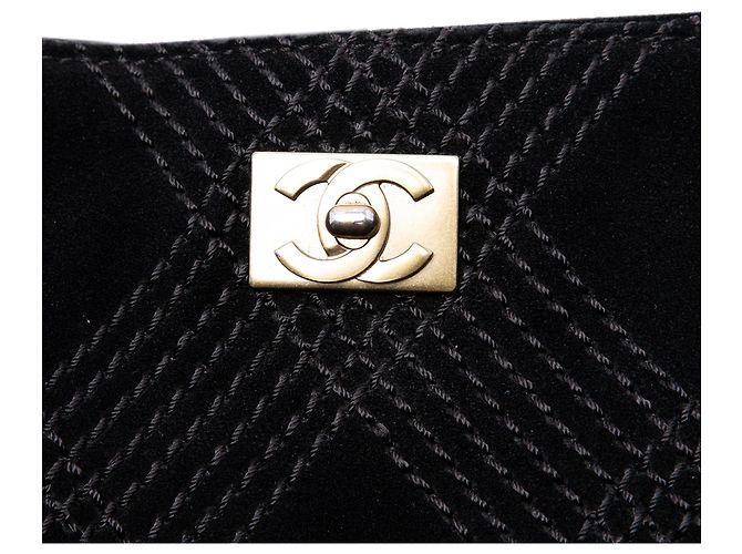 Tote Chanel CC in scamosciato nero Wild Stitch - vista 5