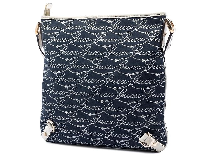 Bolsa transversal Abbey D Ring em denim azul Gucci 85th Anniversary - vista 2