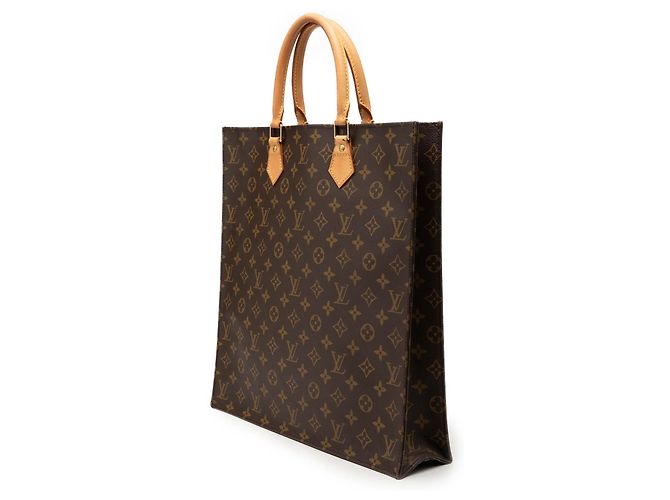 Borsa Tote Louis Vuitton Monogram Sac Plat marrone - vista 2