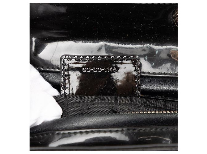 Borsa Dior Large Patent Cannage Lady Dior nera Nero - vista 6