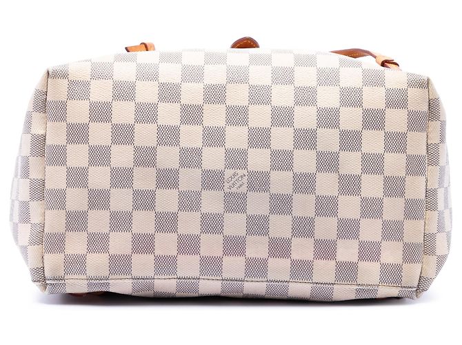 White Louis Vuitton Damier Azur Sperone Backpack - view 3