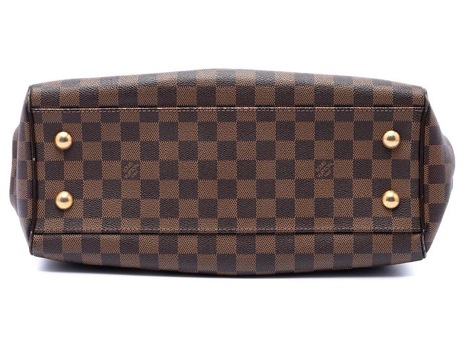 Borsa Louis Vuitton Damier Ebene Trevi PM marrone - vista 3