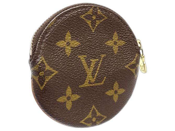 Monedero Redondo Monogram Marrón Louis Vuitton Castaño - vista 2