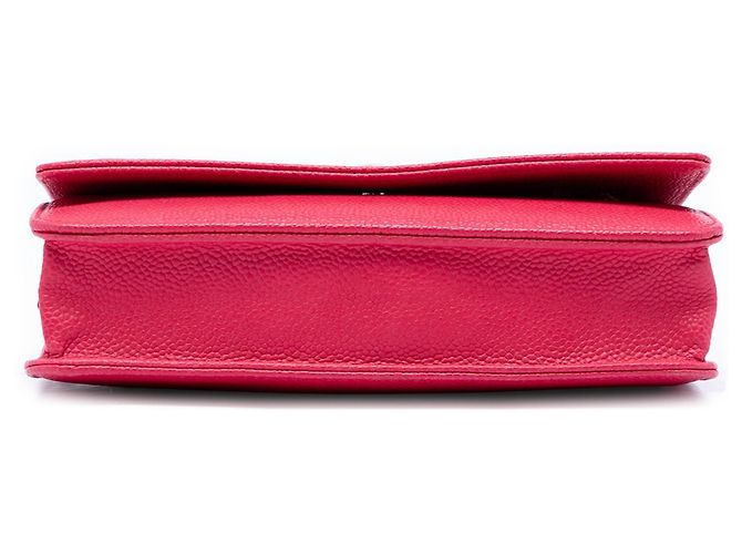 Borsa a tracolla Chanel Caviar Bicolor CC Wallet On Chain rosa - vista 3