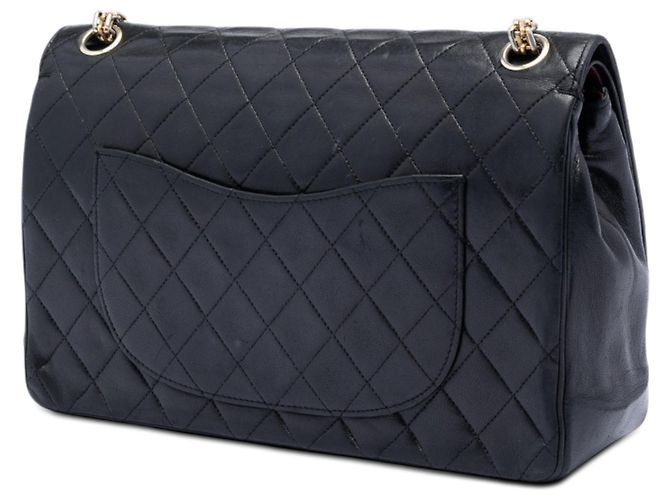 Borsa a tracolla Chanel Medium CC Quilted Lambskin Bijoux Chain Double Flap nera Nero - vista 2