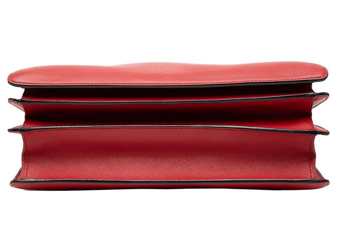 Borsa Prada Saffiano Turnlock rossa Rosso - vista 3