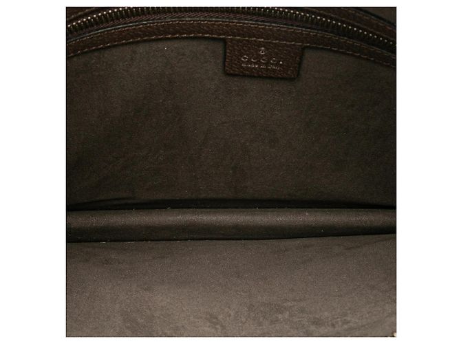 Clutch Gucci GG Supreme Web Butterfly marrone - vista 4