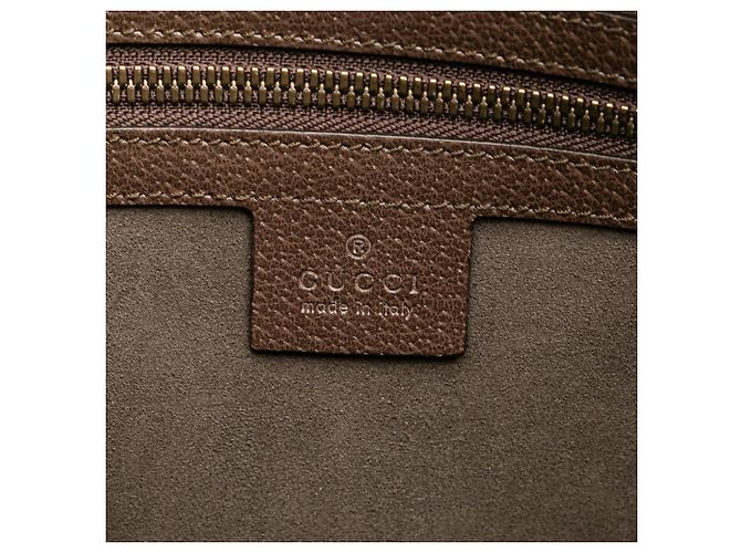 Clutch Gucci GG Supreme Web Butterfly marrone - vista 5