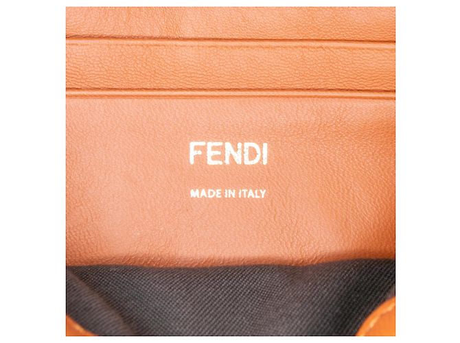 Borsa a tracolla Fendi Mini Bicolor Nappa Apolo Chain Baguette marrone - vista 5