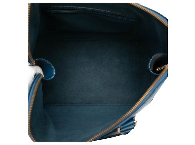 Borsa Louis Vuitton Epi Alma PM blu - vista 4