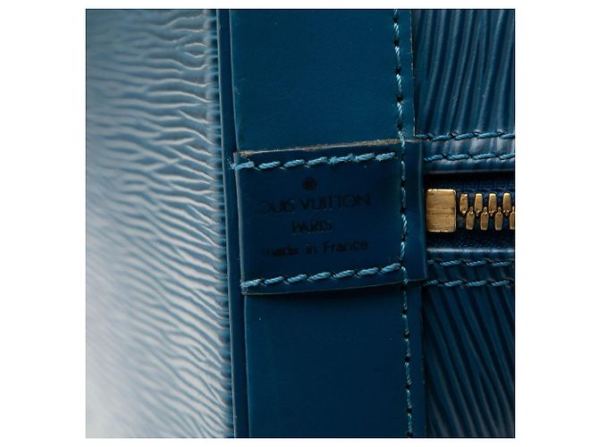 Borsa Louis Vuitton Epi Alma PM blu - vista 5