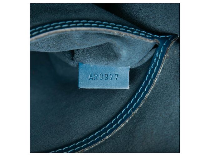 Borsa Louis Vuitton Epi Alma PM blu - vista 6
