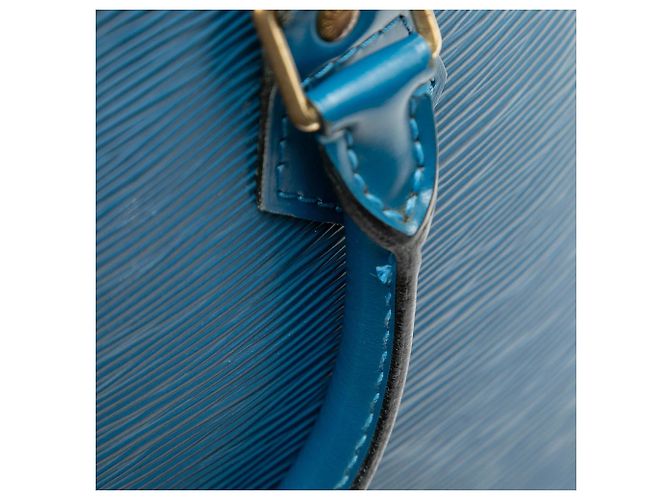 Borsa Louis Vuitton Epi Alma PM blu - vista 7