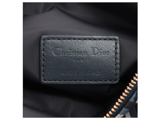 Borsa a mano Pouch Nomad in tessuto tecnico Macrocannage DiorTravel blu Dior - vista 4