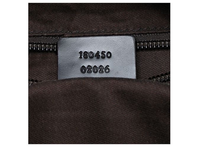 Tote in denim Gucci GG marrone - vista 6