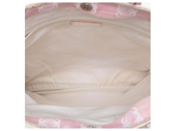 Tote in tela Anagram rosa LOEWE - vista 4