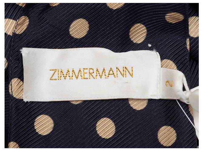 Zimmermann Polka Dot Halterkleid Schwarz & Beige Größe US 2 - Ansicht 4