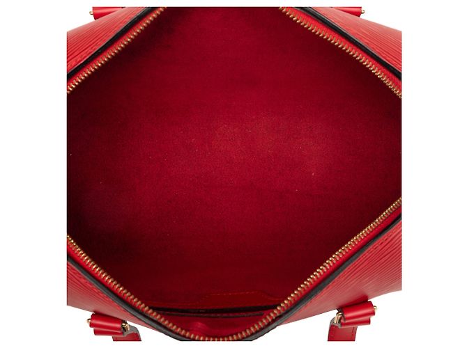 Borsa Louis Vuitton Epi Soufflot rossa Rosso - vista 4