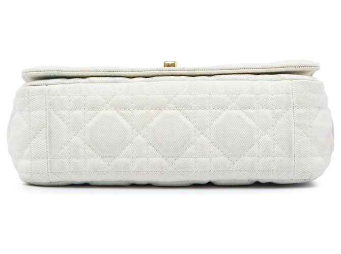 Piccola borsa a tracolla Dior Small Tie Dye Denim Caro bianca Bianco - vista 3