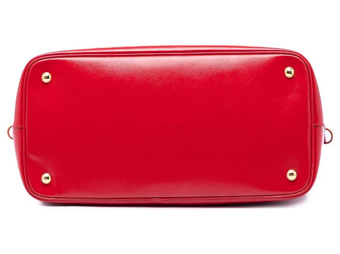 Borsa Tote Convertible Saffiano Vernice rossa Prada Rosso - vista 3
