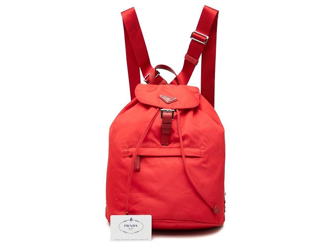 Zaino Prada Tessuto rosso - vista 7