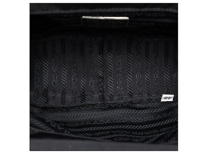 Borsa a tracolla con catena Prada Tessuto Kisslock Frame nera Nero - vista 4