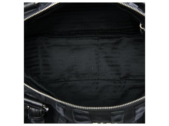 Borsa Prada Tessuto Nappa Waves nera Nero - vista 4