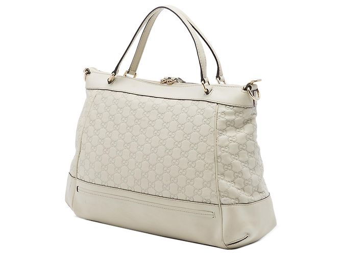 Borsa Gucci Guccissima Mayfair bianca Bianco - vista 2