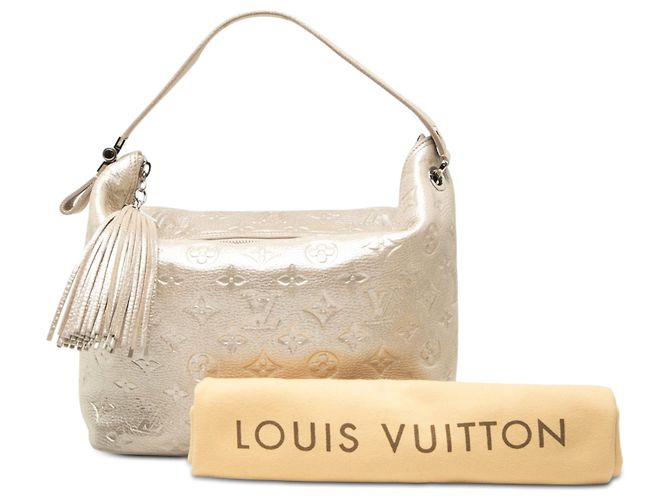 Borsa Louis Vuitton Monogram Shimmer Halo oro D'oro - vista 8