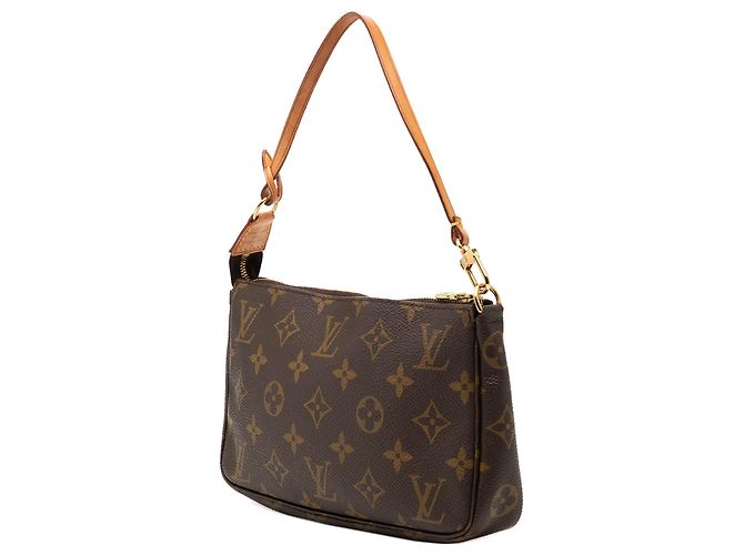 Borsa a tracolla Louis Vuitton Monogram Pochette Accessoires marrone - vista 2