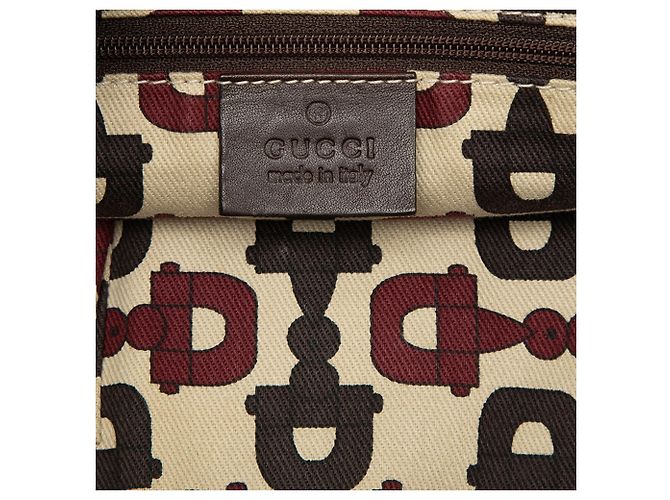 Borsa a tracolla Gucci Guccissima Abbey D Ring marrone - vista 5