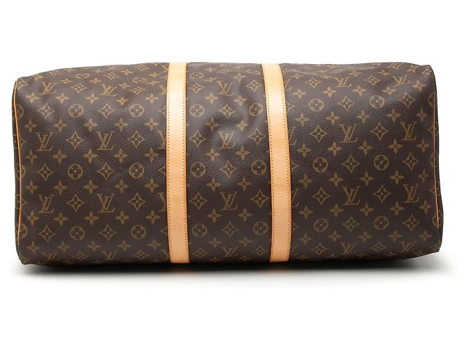 Borsa da viaggio Louis Vuitton Monogram Keepall 55 marrone - vista 3
