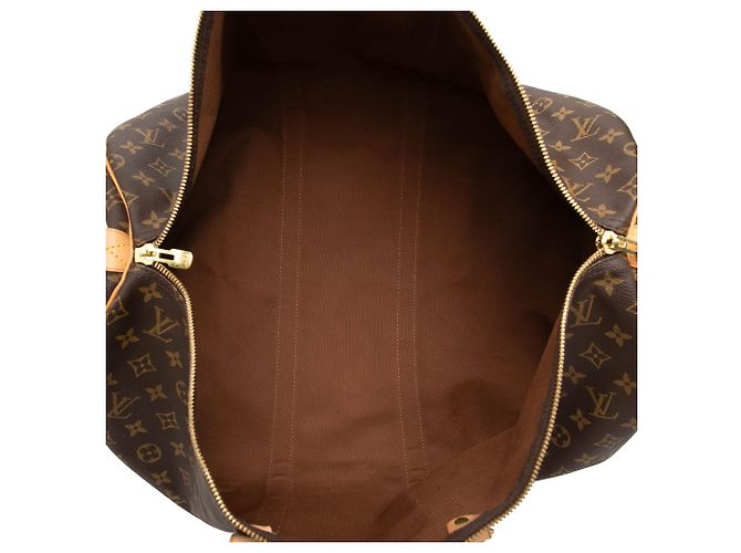 Borsa da viaggio Louis Vuitton Monogram Keepall 55 marrone - vista 4