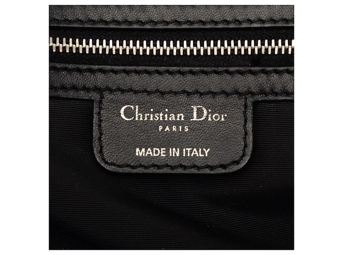 Borsa a tracolla Dior in agnello Cannage New Lock nera Nero - vista 5