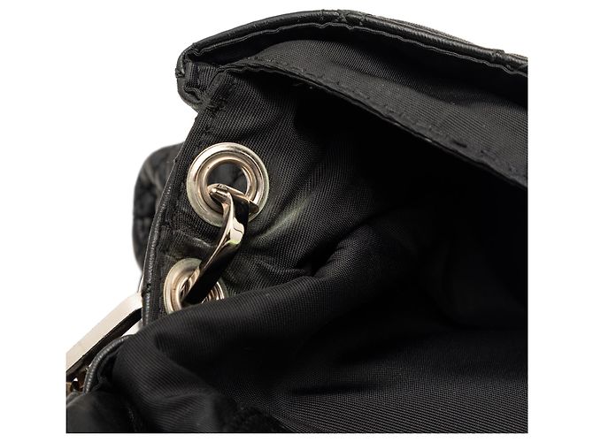Borsa a tracolla Dior in agnello Cannage New Lock nera Nero - vista 9