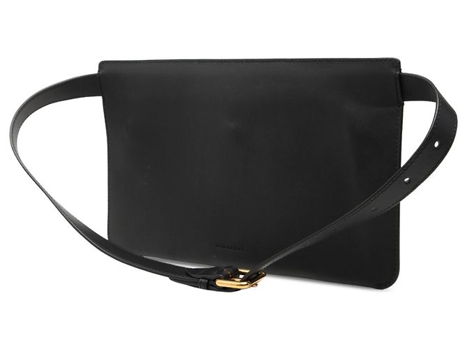 Borsa a tracolla in pelle nera Burberry Nero - vista 2
