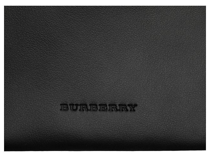 Borsa a tracolla in pelle nera Burberry Nero - vista 5