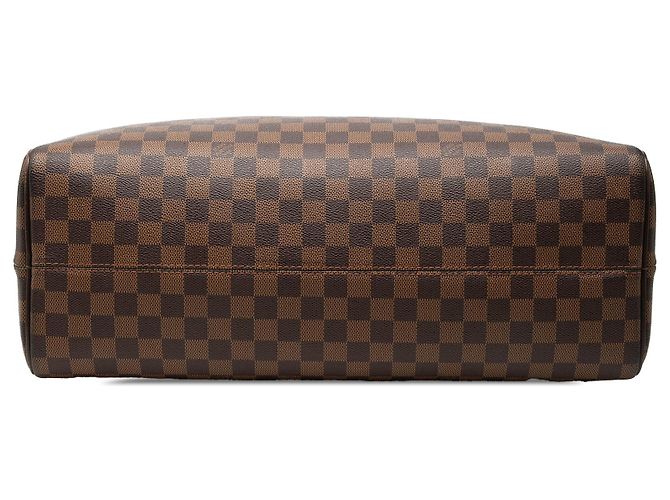 Borsa Louis Vuitton Damier Ebene Nolita 24 Heures marrone - vista 3