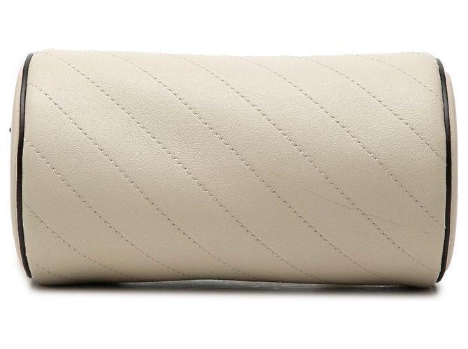 Mini borsa a tracolla Blondie in pelle bianca Gucci Bianco - vista 3