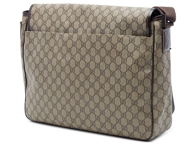 Gucci Large GG Supreme Interlocking G Messenger Bag Beige - Ansicht 2