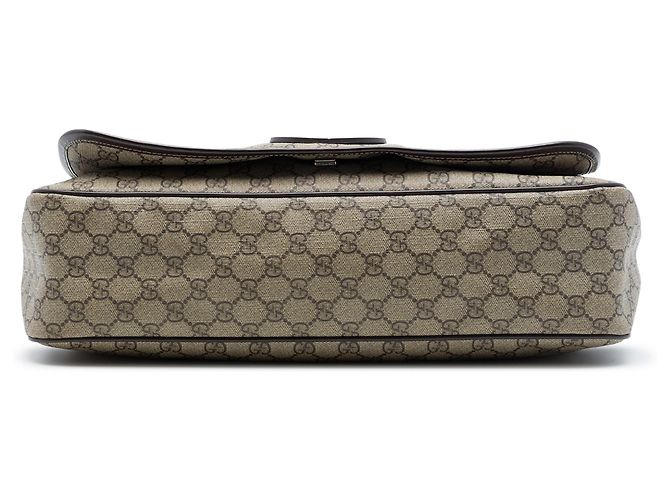Gucci Large GG Supreme Interlocking G Messenger Bag Beige - Ansicht 3