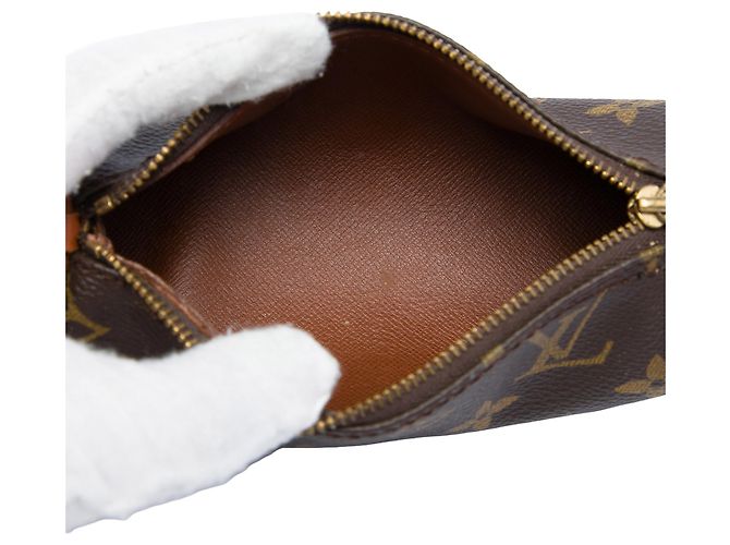 Brown Louis Vuitton Monogram Papillon Pochette Handbag - view 4