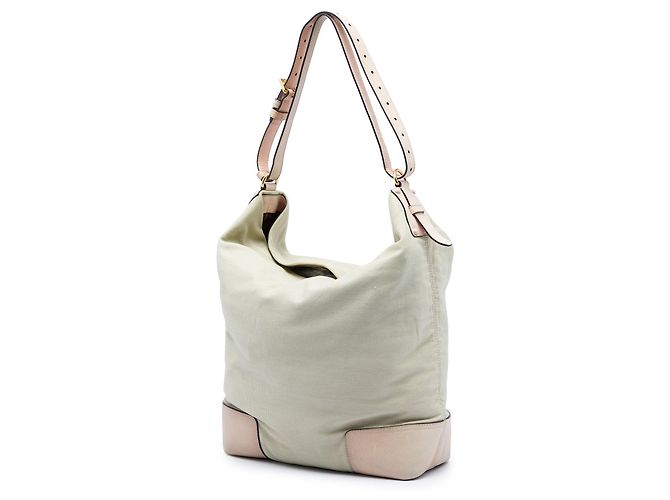 Borsa a tracolla in tela Anagram marrone LOEWE - vista 2